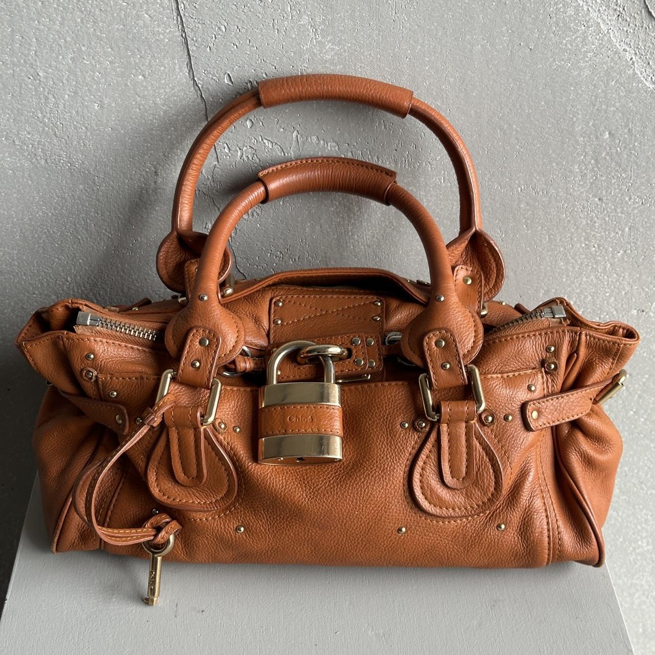 Iconic Chloé Paddington Bag in Tan leather