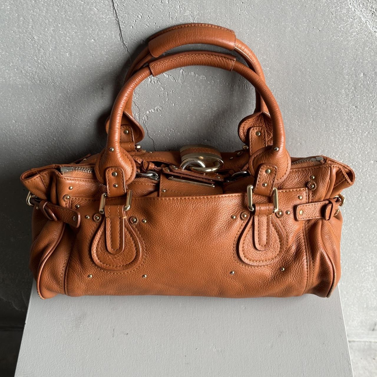 Iconic Chloé Paddington Bag in Tan leather