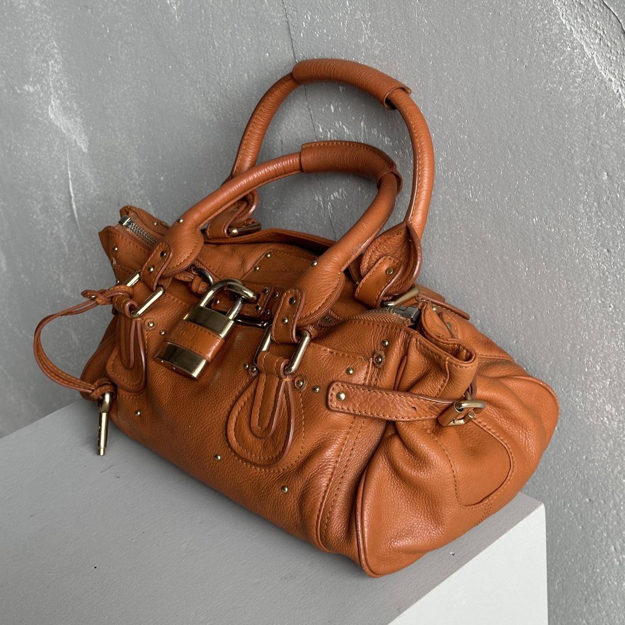 Iconic Chloé Paddington Bag in Tan leather